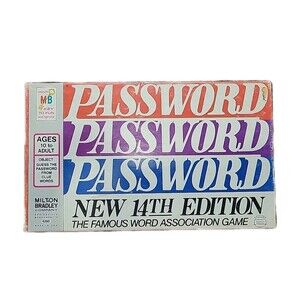 Password Word Association Game 14th Edition 1973 Milton Bradley Complete